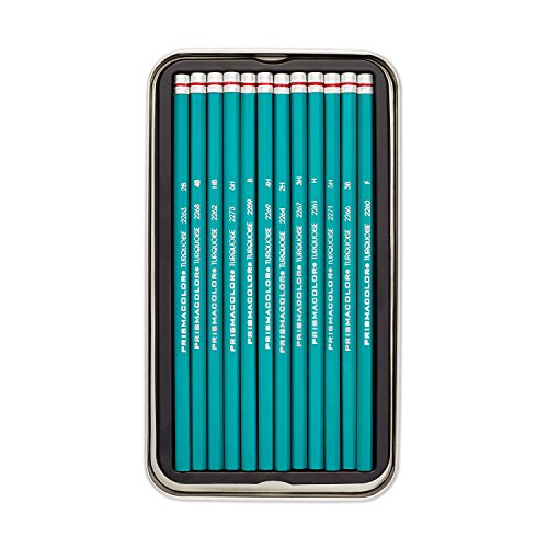 Prismacolor Premier Turquoise Graphite Sketching Pencils, Medium Leads, 12 Pack - style: Sketching Pencils