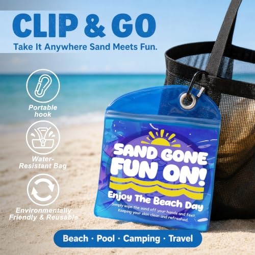 Sand Remover for Beach Towels - Soft Quick Clean Mitt for Kids & Adults | Removes Sand in Seconds,Gentle on Skin,Reusable & Washable,Beach Vacation Essential,Perfect for Beach, Pool & Camping - color: Sea Turtle a
