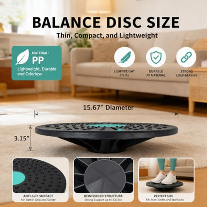 Wobble Exercise Balance Board, No-Skid Surface