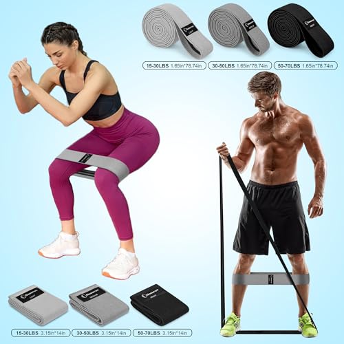 Goocrun Pilates Ring Set Exercise Equipment, with Exercise Resistance Bands Set, Pilates Ball, Sliding Disks. Portable Home Gym - with Fitness Guide Poster - color: Black, size: Mid-level