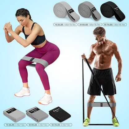 Goocrun Pilates Ring Set Exercise Equipment, with Exercise Resistance Bands Set, Pilates Ball, Sliding Disks. Portable Home Gym - with Fitness Guide Poster - color: Black, size: Mid-level