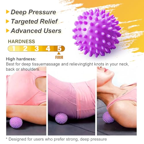 3-Pack Massage Balls for Office Workers with Different Hardness for Daily Muscle Relief
