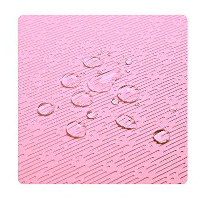 Hatha Yoga Extra Thick TPE Yoga Mat - 72"x 32" Thickness 1/2 Inch -Eco Friendly- With High Density Anti-Tear Exercise Mats For Home Gym Travel & Floor Outside - color: Pink/Blue