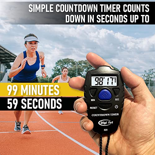 T-820 99 Minute Handheld Countdown Timer Black