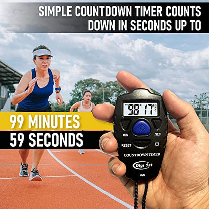 T-820 99 Minute Handheld Countdown Timer Black