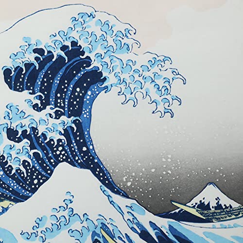 JAPAN MUSEUM, Katsushika Hokusai, Fine Wind Clear Weather Red Fuji | Japanese Fine Art | Ukiyo-e Artwork | Genuine Hand-printed Woodblock Print | Japanese Washi Paper 390mm x 260mm with Picture Frame A1 (hokusai-kanagawa-frame) - color: hokusai-kanagawa-f