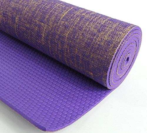 Kakaos Natural Jute Yoga Mat - color: Purple