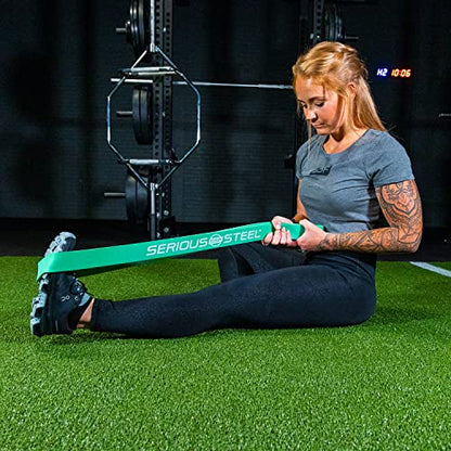 Serious Steel Fitness 81.3cm(32인치) 저항 트레이닝 밴드 (휴대용 운동 밴드 시스템 트레이닝 밴드 - 152cm(5피트 10인치) 미만의 개인에게 적합) - color: 세트 (#0-#5)