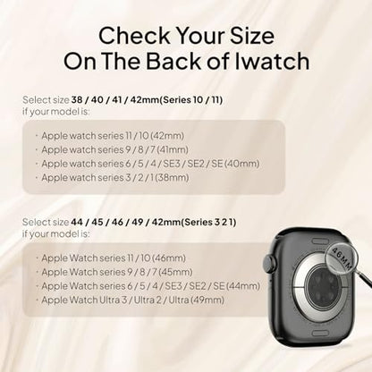 Slim Braided Stretchy Band Compatible with Apple Watch Bands Women | 40mm 41mm 42mm 38mm 44mm 45mm 46mm 49mm Thin Elastic Nylon Solo Loop Strap ,Wristband for iWatch Series 11 10 9 8 7 6 5 4 SE - color: BlueGrey, size: 44/45/46/49mm