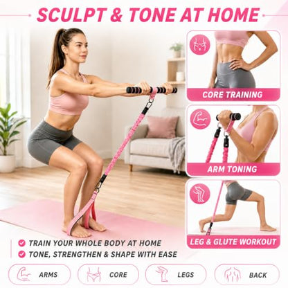 MENOLY 손잡이가 달린 다기능 페달 저항 밴드, 3가지 레벨 튜브 조절 가능한 저항 밴드, 복부, 허리, 팔, 코어/ABS, 다리 운동용, 여성 및 남성용