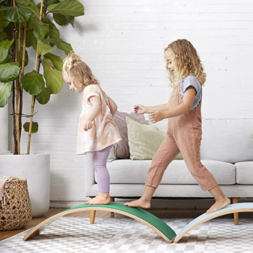 ECR4Kids Balance Board, Montessori Toy, Green - color: Green