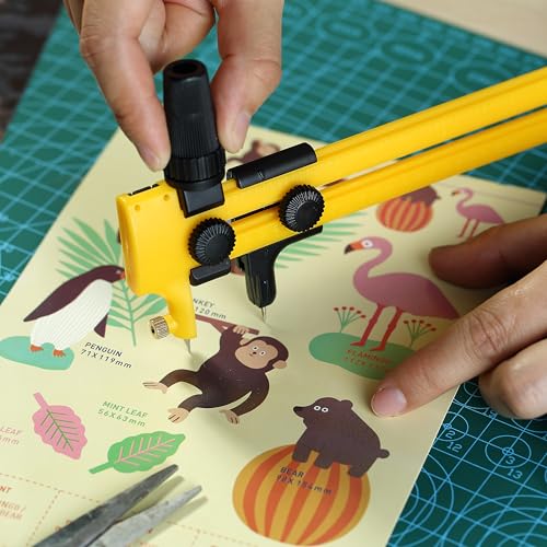 Mr. Pen- Compass Circle Cutter, 6.25In, for Paper Crafts and Fabric, Circular Compass Tool