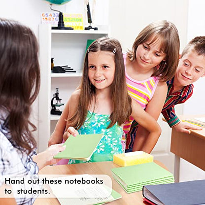 36 Pack Soft Cover Journal Bulk, Feela Lined Blank Travel Journal for Women Men Writing, Notebooks College Ruled for Work, Note Taking Notebook School Business Supplies, 8.2” x 5.5”, A5, Light Green - color: 36 Light Green