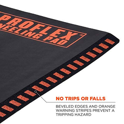 Ergodyne ProFlex 385 Kneeling Pad, Foam Knee Cushion, Water Resistant Kneeling Mat, 16" x 28" x 1",Black,Large - color: Black, size: Large