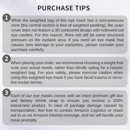 Lyocell Weighted Sleep Eye Mask for Women Men, 5.3oz or 7oz, Cooling, Removable Washable Weighted Bag, Light Blocking Eye Cover, Soft Eye Shade for Travel Essentials, Office Naps, Gift,Black - color: Black