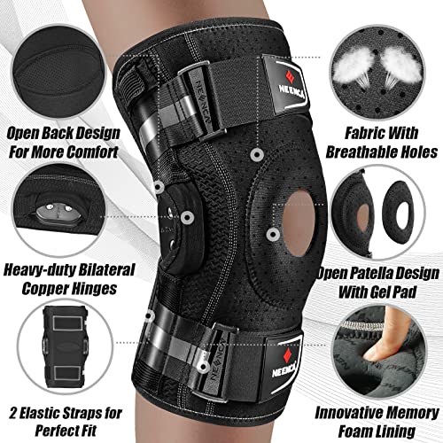 NEENCA Professional Knee Brace, Hinged Knee Support for Women & Men Relief - size: Small