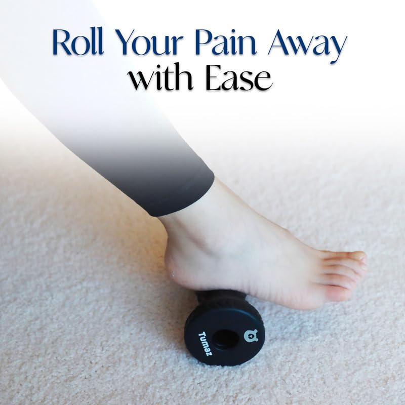 Tumaz Foot Roller for Deep Tissue Massage & Reflexology - color: Black