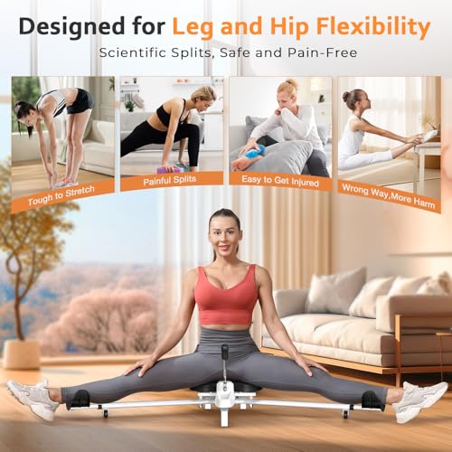 BODY RHYTHM Leg Stretcher - Split Machine for Leg Stretching - Flexibility Stretching Equipment - Ballet, Yoga, Dance, Martial Arts, MMA - Home Yoga Gym Fitness - color: Black
