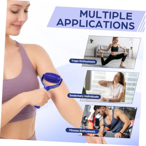 Yoga Massage Stick Roller Massager for Neck Back and Legs Blue