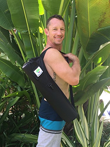 Pure Bliss Yoga Mat Carry Bag - Large & Waterproof Yoga/Pilates Bag With Shoulder Strap & Pocket - Best Y O G A Mat Carrier Travel Tote