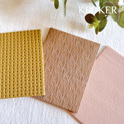Keoker Polymer Clay Texture Roller, 3in Woven, Like Polymer Clay Texture Sheets, Great with Polymer Clay Cutters - color: Woven