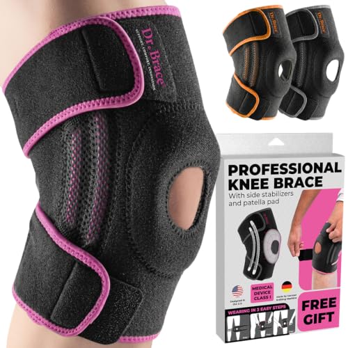 DR. BRACE ELITE Knee Brace with Side Stabilizers & Patella Gel Pads for Maximum Knee Pain Support and fast recovery for men and women-Please Check How To Size Video (Orion's, Small) - color: Orion's, size: Small