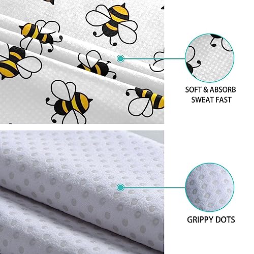 Yoga Mat Towel Honey Bee, 73" x 27" - color: Honey Bee