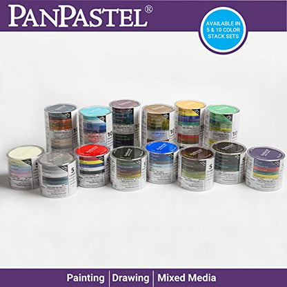 PanPastel Artist Pastels by GOLDEN, Greens Set, 10 Color, Professional Artist Pastels, Unique Pan Format (cake-like) - color: Multicolor, style: Round Pan