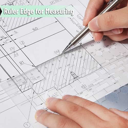 Mr. Pen- Geometric Drawing Template, Plastic Template, Shape Stencils | Geometric Stencils - style: 1 pcs