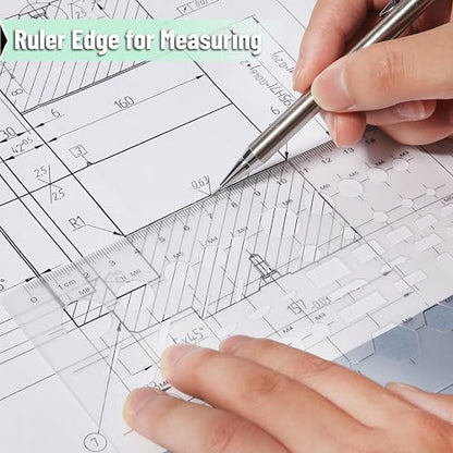 Mr. Pen- Geometric Drawing Template, Plastic Template, Shape Stencils | Geometric Stencils - style: 1 pcs