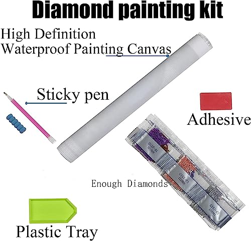 JFYHAB Kitchen Diamond Art Kits for Adults, Food Diamond Painting Kits for Adults Beginners, DIY 5D Diamond Painting with Round Gem Art Kits for Adults for Gift Home Wall Decor 12x16 Inch