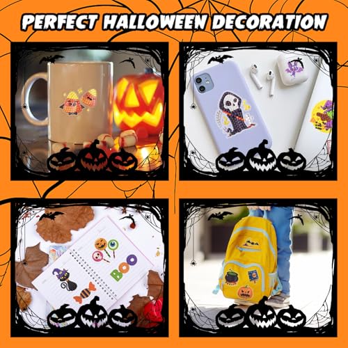 Labeol Diamond Art Kits for Kids Boys and Girls Ages 6-8-10-12 Easy to DIY Creative Diamond Art Sticker Craft by Numbers Kits for Kids and Adult Beginners (Halloween) - style: halloween