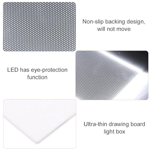 Msiud A6 LED Tracing Light Board, Adjustable Brightness Control for Art | Drawing Sketching Projects, Flip Book Creation, Animation Frame Development, Stencil Transfer Applications, Artwork Copying