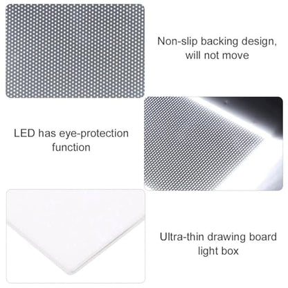 Msiud A6 LED Tracing Light Board, Adjustable Brightness Control for Art | Drawing Sketching Projects, Flip Book Creation, Animation Frame Development, Stencil Transfer Applications, Artwork Copying
