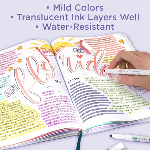 Zebra Pen MILDLINER Highlighter, Refresh and Friendly, Dual Tip, 10-Pack - color: Friendly B