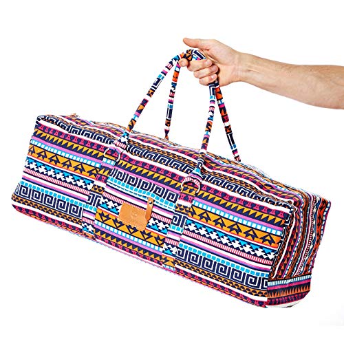 #DoYourYoga Full-Zip Extra Large Yoga Mat Tote Bag with Multi-Functional Storage Pockets for Sports Gym Pilates »Ghanpati« - color: Maya