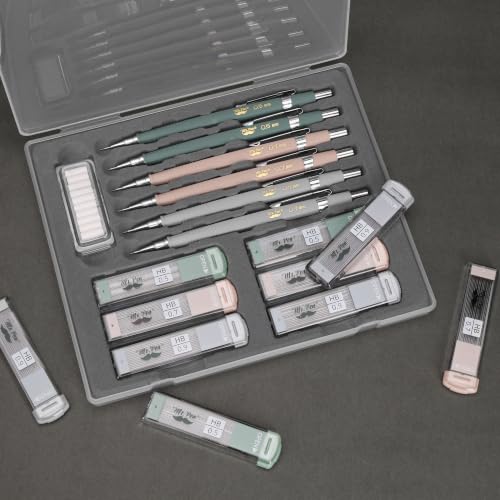 Mr. Pen- Mechanical Pencil Set with Lead and Eraser Refills, 6 Pack | 3 Sizes, 0.5mm, 0.7mm, 0.9mm, Sketching Pencils, Drafting Pencil, Drawing Mechanical Pencils