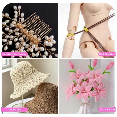 18 Gauge Aluminum Craft Wire, 164FT 1mm Bendable Metal Wire for Jewelry Making, Wreath Making, Beading(Hot Pink) - color: Hot Pink