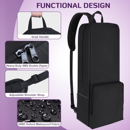 INFANZIA Yoga Mat Carrier Bag,30L Waterproof Tote with Shoulder Strap - color: Black
