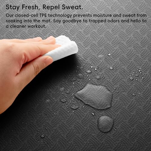Extra Large Yoga Mat for Men, 79"x40"x8mm Thick, Oversized Non-Slip TPE Workout Mat for Home Gym, Lightweight (3.5 lbs) Anti-Tear Fitness Exercise Mat for Tall Users