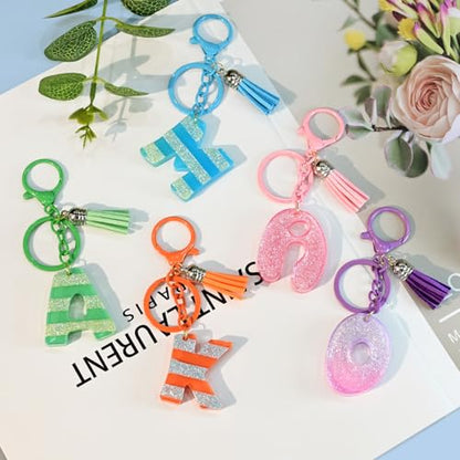 Alphabet Molds with Hole, Set of 2 Resin Alphabet Keychain Molds | Silicone Alphabet Crafting Molds for Epoxy Resin, A-Z Uppercase Letter DIY Keychain Pendant Jewelry Projects Party Gift - color: 2 Pcs Alphabet Resin Molds