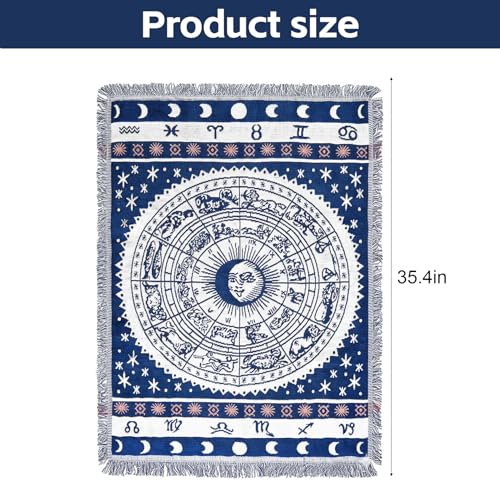Knana Boho Cloth Tarot Altar Cloth Constellation Tarot Mat for Reading
