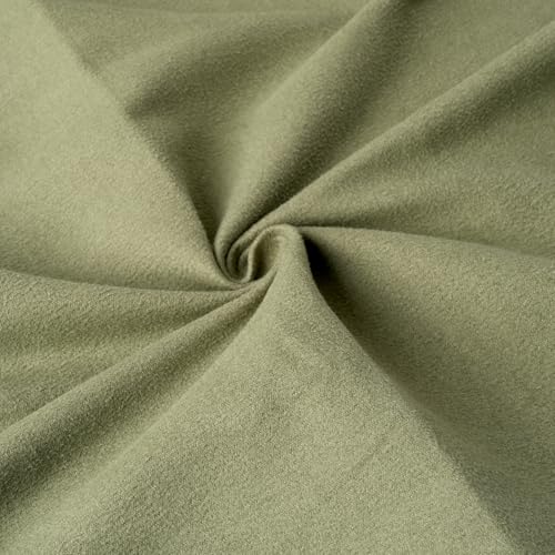 Eunzel Hot Yoga Mat Towel, Reversible Two-Tone 72" x 26.5" - color: Army Green& Pink