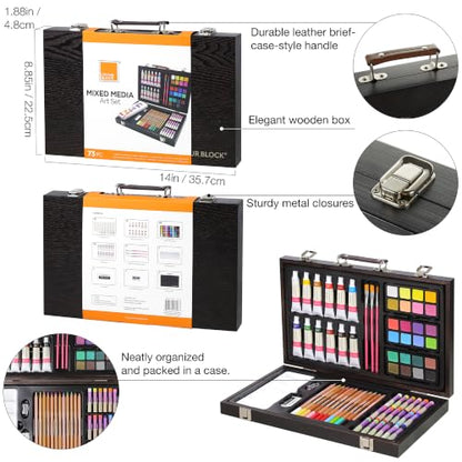 73-Piece Art Set – Premium Art Supplies Kit for Adults, All-in-One Painting and Drawing Set for Artists and Hobbyists