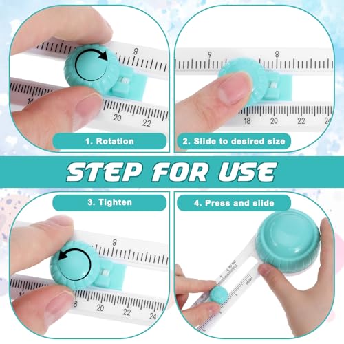 Portable Paper Circle Cutter, Adjustable Craft Cutting Tools Cardboard Circle Cutter Replaceable Blades Compass Cutting for Paper Crafts Scrapbooking, Diameter 4'' to 12.5''
