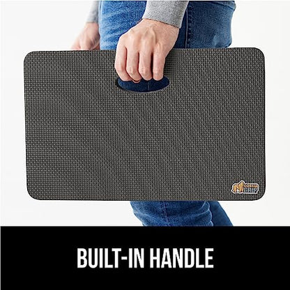 GORILLA GRIP® Extra Thick Foam Kneeling Pad for Gardening, 17.5x11 Charcoal - color: Charcoal