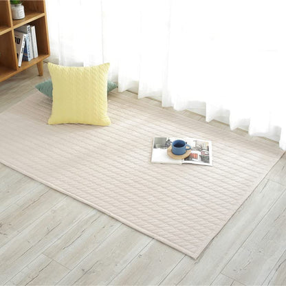 Thick Cotton Yoga Mat 100% Organic Natural Yoga Rug Fitness Rug with Bag for Exercise, Workout Washable 78.8 inches X 27.5 Inches (cotton)