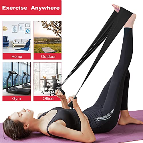 Resistance Bands for Working Out, Physical Therapy, Yoga & Pilates - color: Black