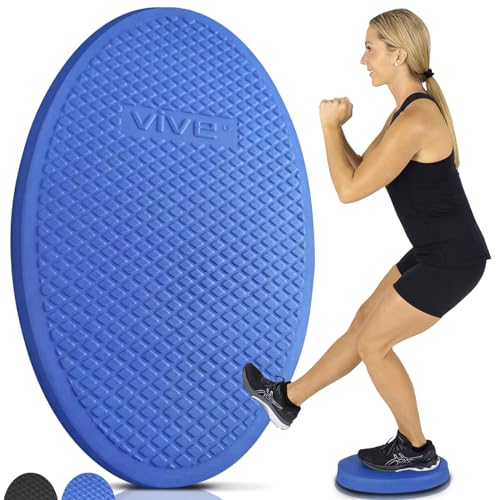 Vive Oval Balance Pad - Wobble Cushion For Physical Therapy And Rehabilitation Equipment - Soft Stability Trainer Foam For Workouts, Yoga, Core Strength And Pilates - Device For Women, Men And Kids - color: Blue, size: 1 Pack