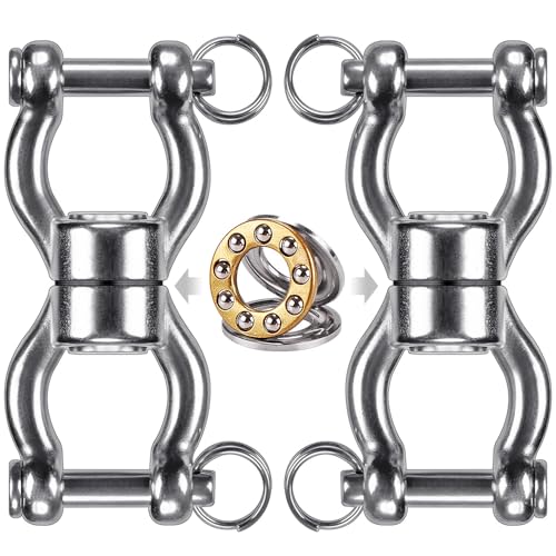 SELEWARE Heavy Duty Bearing Swing Swivel, 360° Rotation Hanging Accessory - color: Swivel - Style B, 2 Pack